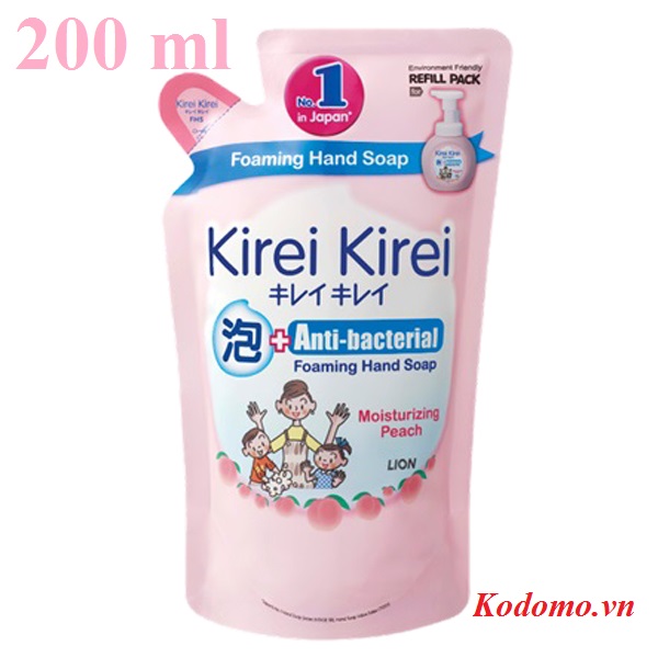 bot-rua-tay-kirei-kirei-huong-dao-200ml