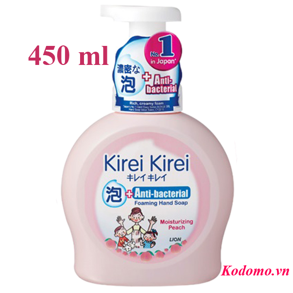 bot-rua-tay-kirei-kirei-huong-dao-450ml