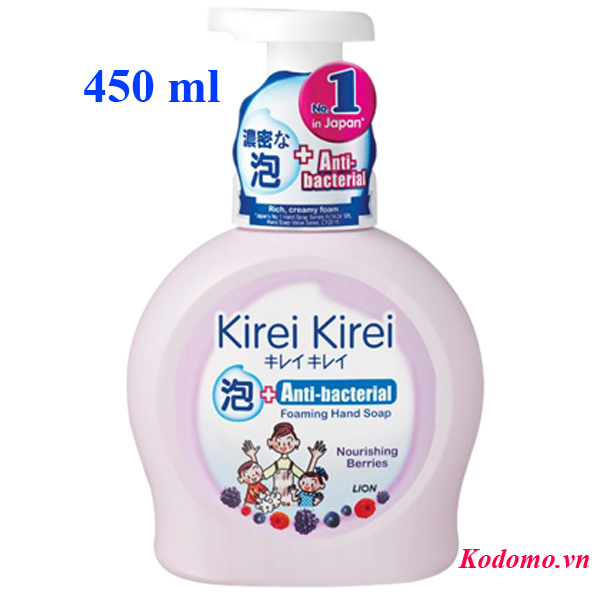 bot-rua-tay-kirei-kirei-huong-dau-tam-450ml